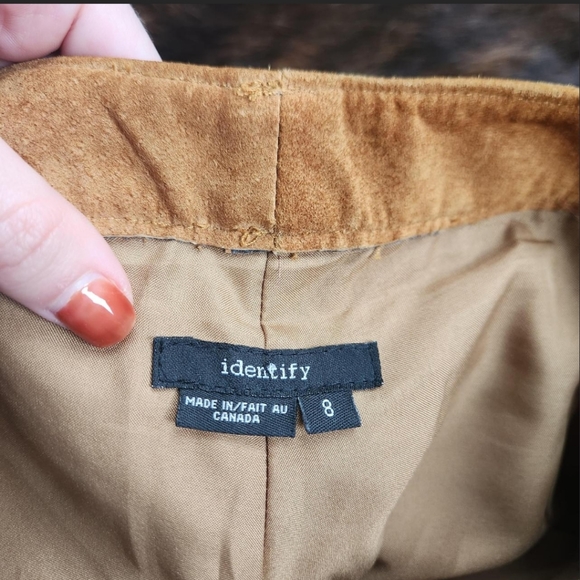 Vintage Y2K Suede Leather Western Pants (28") - Picture 3 of 5